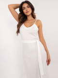 Elegant Flared Dress in Ecru