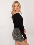 Elegant Black Sweater with Long Sleeves
