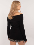 Elegant Black Sweater with Long Sleeves