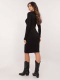 Elegant Black Dress with Long Sleeves