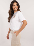 White Short Sleeve Blouse