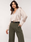 Elegant Palazzo Pants in Khaki