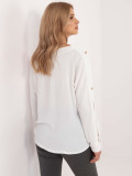 Elegant white blouse with long sleeves