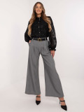 Elegant Palazzo Pants in Dark Gray
