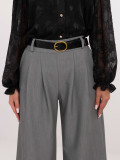 Elegant Palazzo Pants in Dark Gray