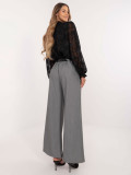 Elegant Palazzo Pants in Dark Gray