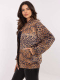 Long Sleeve Pullover with Animal Print