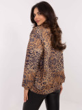 Long Sleeve Pullover with Animal Print