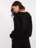 Stylish Black Hoodie with Embroidery