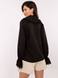 Elegant Black Shirt with Lace