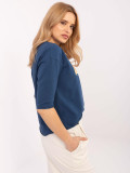 Stylish Blouse with 3/4 Sleeves
