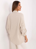 Beige Women's Long Sleeve Shirt