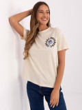 Beige Short Sleeve T-Shirt