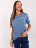 Comfortable Blue T-Shirt with Short Sleeves