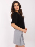 Black Short Sleeve Sweater
