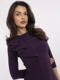 Elegant Cocktail Dress in Dark Purple
