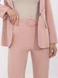 Elegant Pink High-Waisted Pants