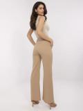 Elegant Brown High-Waisted Pants