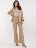 Elegant Brown High-Waisted Pants