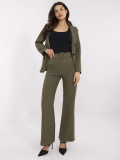 Elegant Khaki High-Waisted Pants