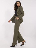 Elegant Khaki High-Waisted Pants