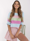 Blue Sweater with 3/4 Sleeves