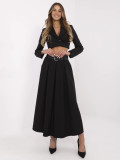 Elegant Maxi Skirt with Belt and Pockets
