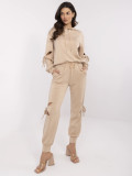 Beige Long Sleeve Set