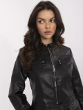 Stylish Black Eco-Leather Jacket