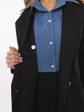 Elegant Black Transitional Coat