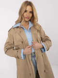 Elegant Transitional Coat in Beige