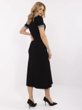 Elegant Midi Dress with Short Sleeves