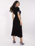Elegant Black Midi Dress