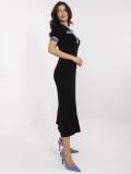 Elegant Black Midi Dress