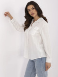 Elegant ecru long-sleeve shirt