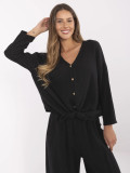 Black Blouse with 3/4 Sleeves