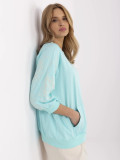 Stylish Mint Green Blouse with 3/4 Sleeves