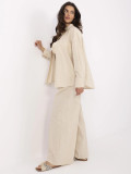 Beige Long Sleeve Set