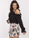 Elegant Black Blouse with Ruffles