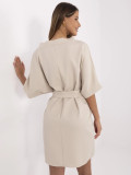 Elegant Beige Cocktail Dress