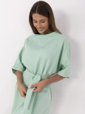 Elegant Mini Dress in Pistachio Color