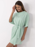 Elegant Mini Dress in Pistachio Color
