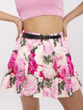 Elegant Pink Floral Shorts