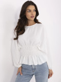Elegant White Blouse with Long Sleeves