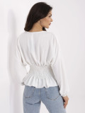 Elegant White Blouse with Long Sleeves