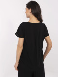 Elegant Black Blouse with V-Neck