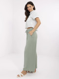 Comfortable Palazzo Pants in Pistachio Color