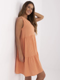 Flared Dress in Peach Color