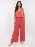 Coral Palazzo Pants