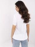 White Blouse with V Neck